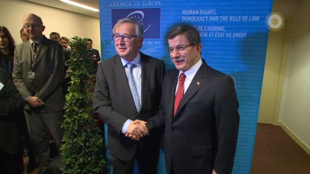 Davutoğlu Junker İle Bir Araya Geldi