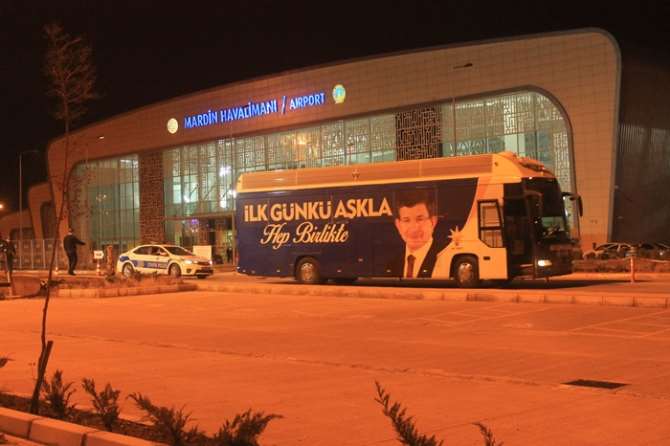 Davutoğlu Mardin’den Ayrıldı
