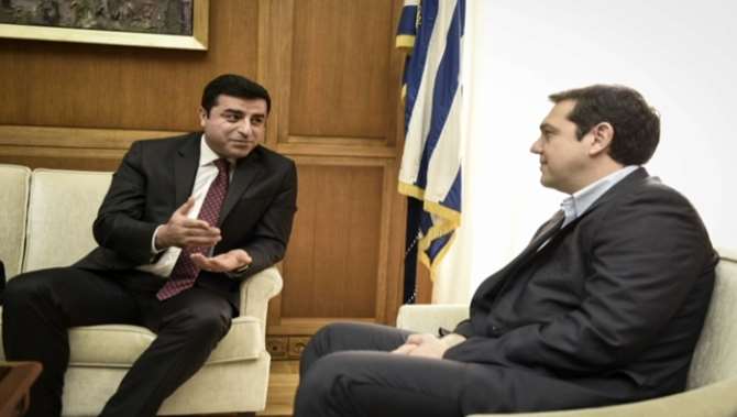 Demirtaş Çipras’la Görüştü