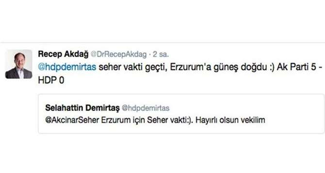Demirtaş’a ’seher Vakti’ Cevabı