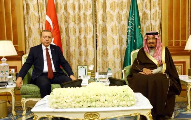 Erdoğan Kral Selman’la Görüştü