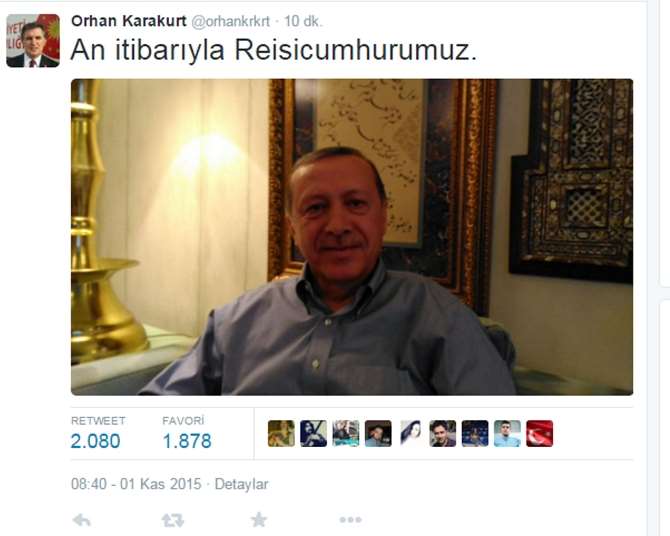 Erdoğan’dan Seçim Fotoğrafı