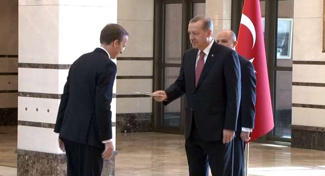 Fransa Büyükelçisi Cumhurbaşkanlığı Külliyesinde