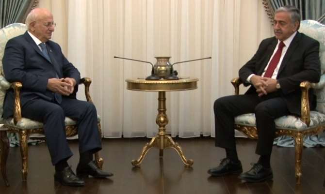 İsmail Kahraman Cumhurbaşkanı Akıncı İle Görüştü