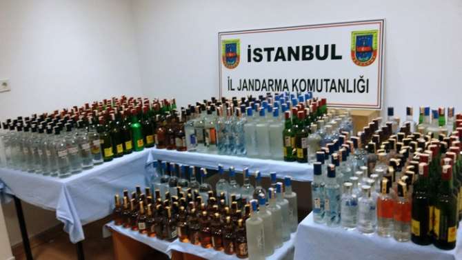 İstanbul’da Kaçak İçki Operasyonu