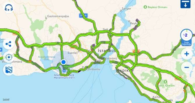İstanbul’da Şaşırtan Trafik Yoğunluğu