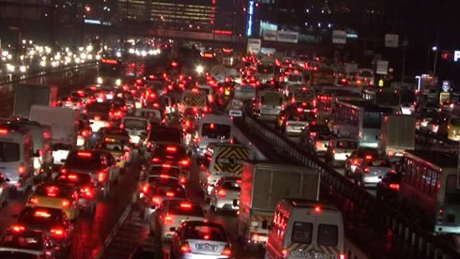 İstanbul’da Trafik Felç!