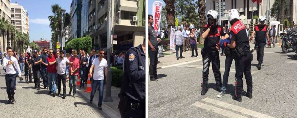 İzmir’deki Başbakanlık Ofisi Önünde Gerginlik: 8 Gözaltı !