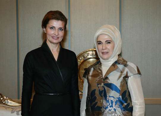 Maryna Poroşenko, Emine Erdoğan’ın Konuğu Oldu