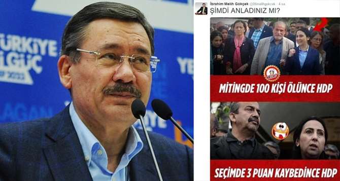 Melih Gökçek’ten Hdp Capsi