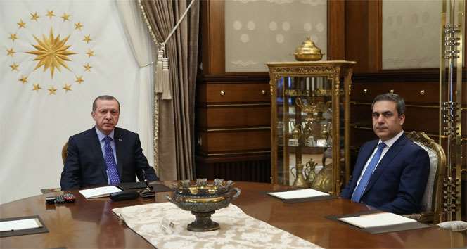 Mit Müsteşarı Fidan Beştepe’de