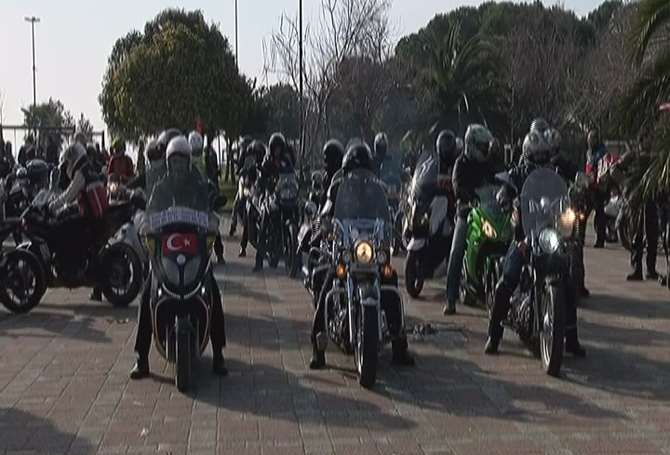 Motosikletliler Bağdat Caddesi’ndeki Tecavüzü Protesto Etti