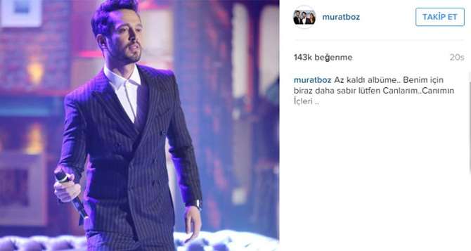 Murat Boz’dan Hayranlarına Müjde