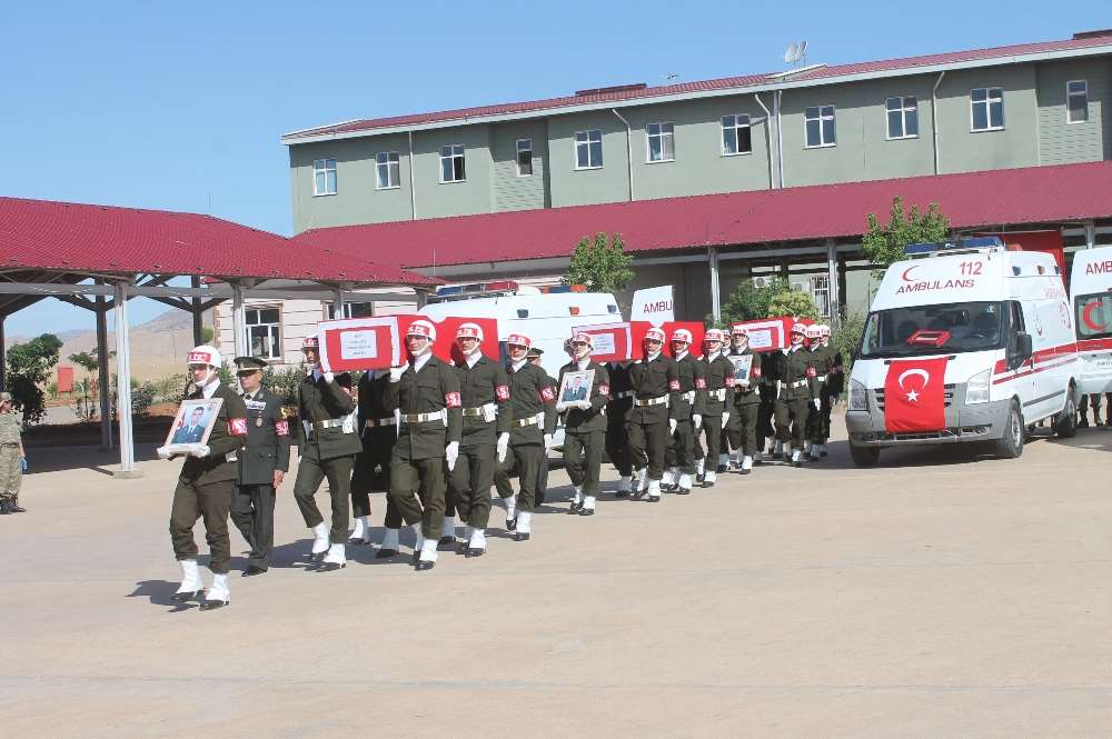 Nusaybin Şehitleri Memleketlerine Uğurlandı