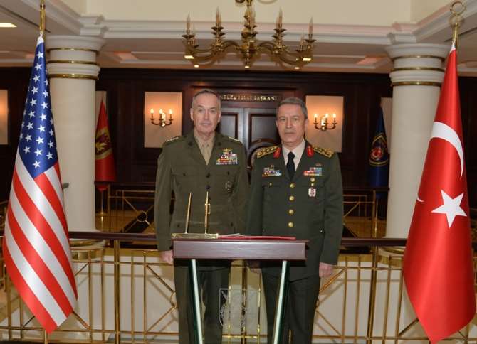 Orgeneral Akar Abd Genelkurmay Başkanı’yla Görüştü