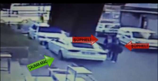 Oto Hırsızları Kamerada