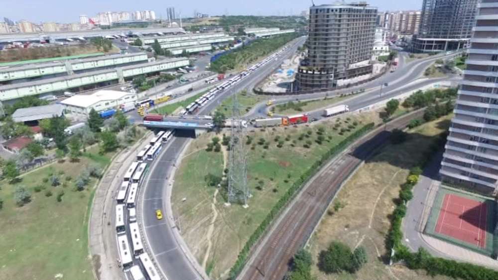Otogardaki Yoğunluk Havadan Görüntülendi