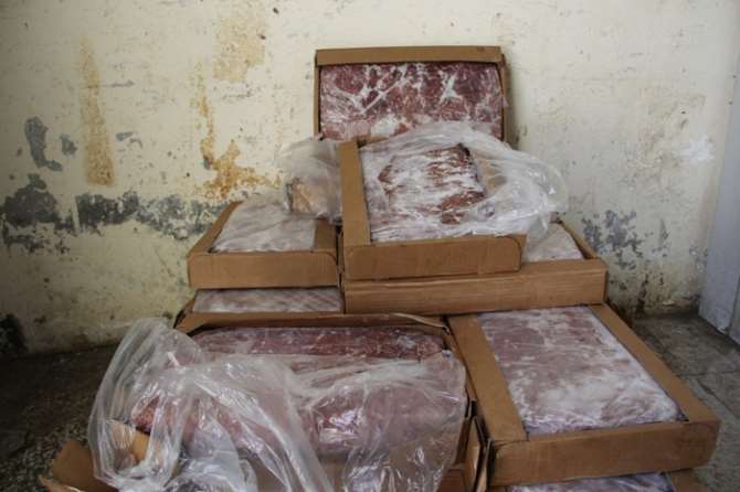 Şanlıurfa’da 2 Ton Kaçak Et Ele Geçirildi