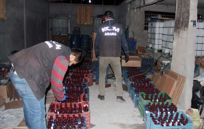 Satışa Hazır 10 Bin Şişe Kaçak İçki Ele Geçirildi