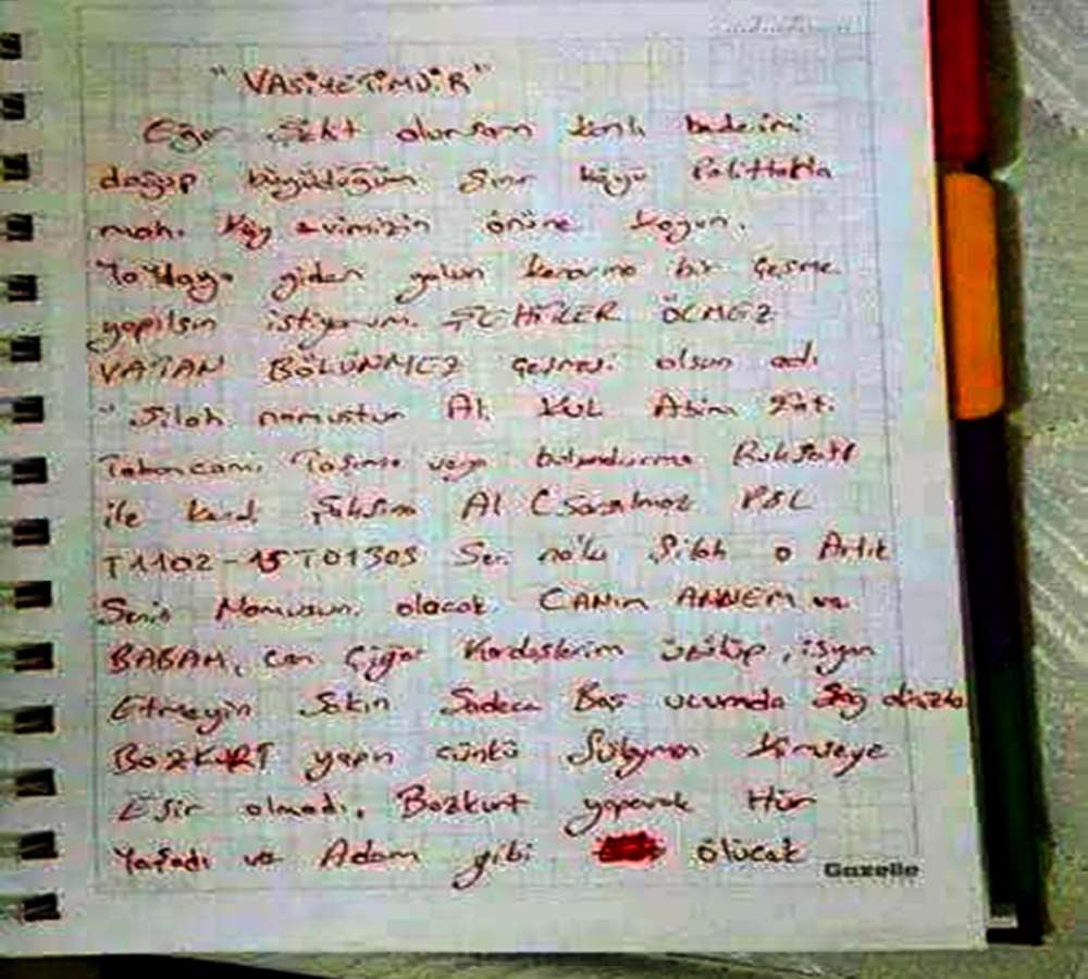 Şehitten Yürek Yakan Vasiyet