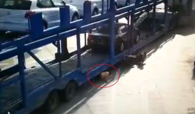 Tır’ın Altından Sapasağlam Çıktı