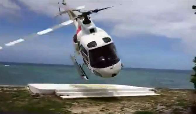 Turist Helikopteri Kontrolden Çıktı
