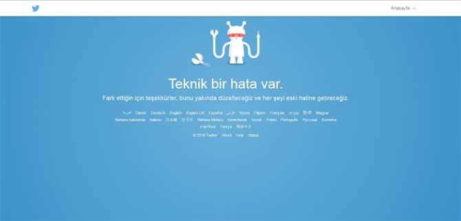 Twitter Çöktü !