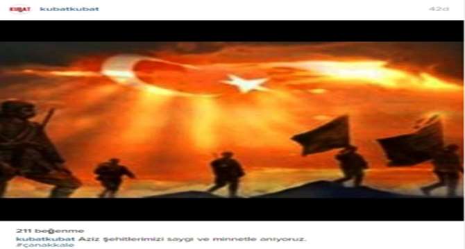 Ünlülerden Çanakkale Zaferi Paylaşımları