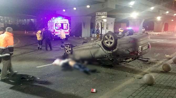 Virajı Alamayınca Taklalar Attı: 1 Ölü