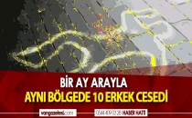 AYNI YERDE BİR AY ARAYLA 10 ERKEK CESEDİ