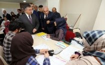 BAKAN YILMAZ SÜREKLİ EĞİTİM MERKEZİNİ ZİYARET ETTİ