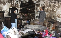 Başkale'de Yangın Evi Küle Çevirdi