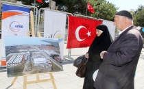 Büyükşehir Belediyesi deprem standı kurdu