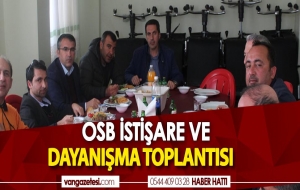 OSB İSTİŞARE VE DAYANIŞMA TOPLANTISI YEMEK PROGRAMI