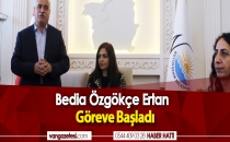 Van Büyükşehir Belediye Başkanı seçilen Bedia Özgökçe Ertan, göreve başladı.