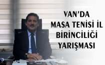 Van'da masa tenisi il birinciliği yarışması