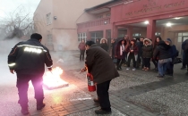 Yangın eğitimi ve tatbikatı yapıldı