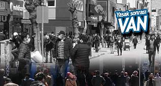 Van'da sokaklar yine tıklım tıklım - Bankalarda kuyruk , Ptt'de kuruk