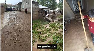 Yağan yağmur sele dönüştü ve Van'da çoğu ev kullanılamaz hale geldi.