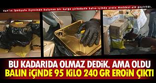 Kargo şirketine baskın! Balın içinde eroin çıktı