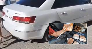 Van'da aracın koltuğunun içine neler saklanmadı ki - İşte o video