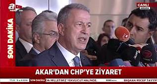 Son Dakika: Bakan Hulusi Akar: ''Harekatı Olabildiğince Kısa Sürede Tamamlayacağız'' / A Haber