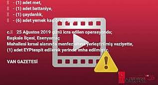 Van'da Kıran Operasyonundan Malzeme Depolarına Darbe van gazetesi